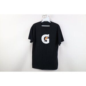 Vintage Y2K Gatorade Mens Small Faded Classic Logo Short Sleeve T-Shirt Black